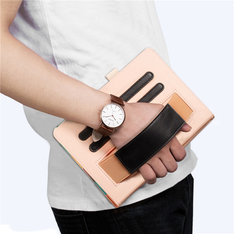 Pattern Printing Wallet Leather Stand Casing for Lenovo Tab4 8 TB-8504F/N - Colorful Triangle Grid-9