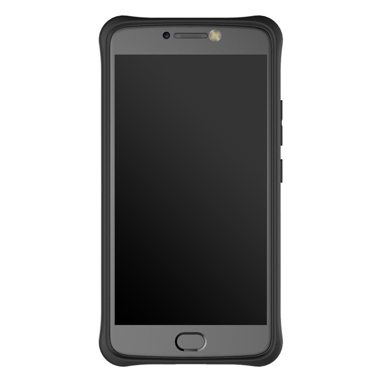 Soft TPU + Plastic Detachable Phone Casing with 360-degree Rotary Kickstand for Motorola Moto E4 Plus EU Version - Black-4