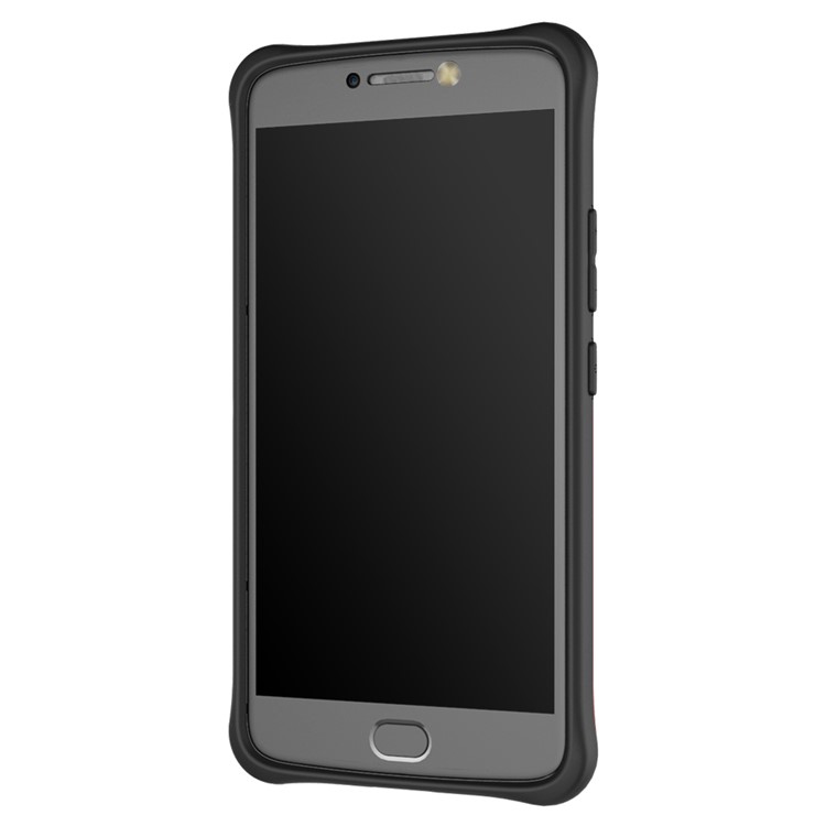 Soft TPU + Plastic Detachable Phone Casing with 360-degree Rotary Kickstand for Motorola Moto E4 Plus EU Version - Black-5