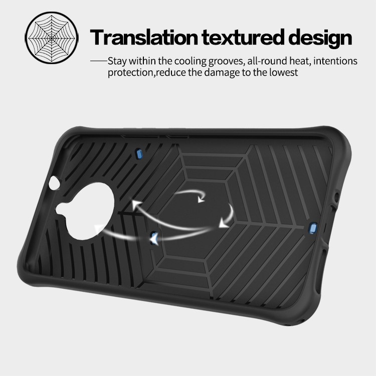 Soft TPU + Plastic Detachable Phone Casing with 360-degree Rotary Kickstand for Motorola Moto G5S - Black-5