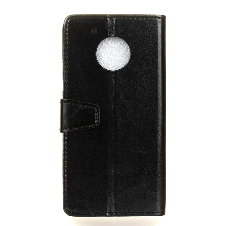 Crazy Horse Texture Wallet Leather Case with Stand for Motorola Moto E4 (US Version) - Black-2