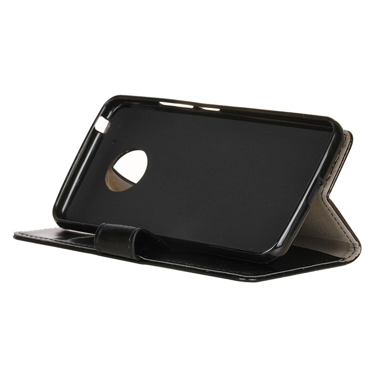 Crazy Horse Texture Wallet Leather Case with Stand for Motorola Moto E4 (US Version) - Black-5