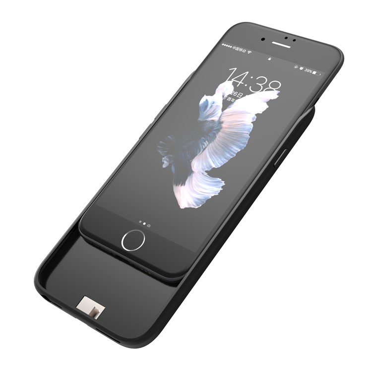 GML-166 Mobile Phone Battery Charger Case 5000mAh for iPhone 6/6S/7 - Black-4
