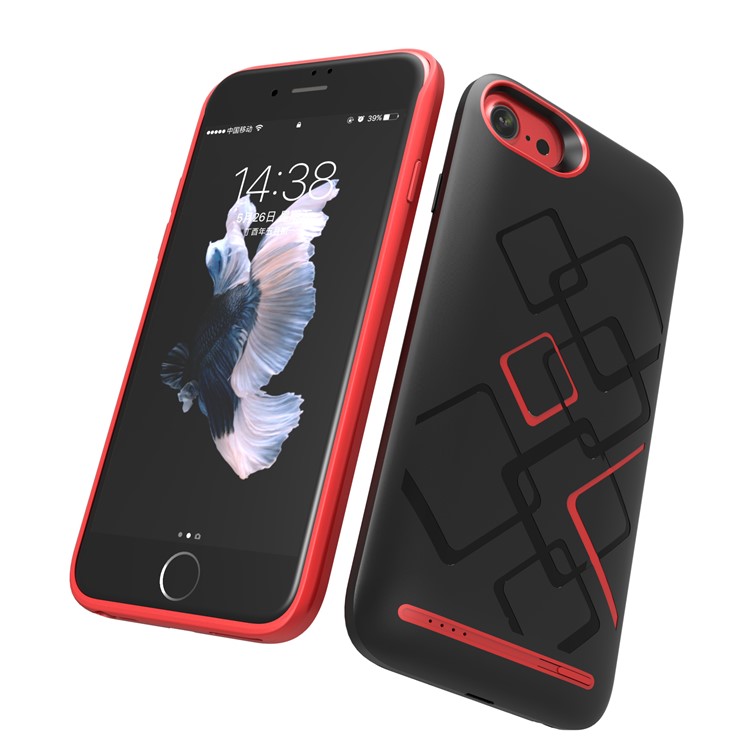 GML-166 Mobile Phone Battery Charger Case 5000mAh for iPhone 6/6S/7 - Black-6