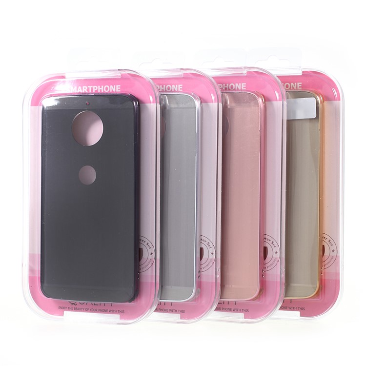 For Motorola Moto G5S Slide-on Metal Bumper + Brushed PC Back Phone Case Cover - Black-8