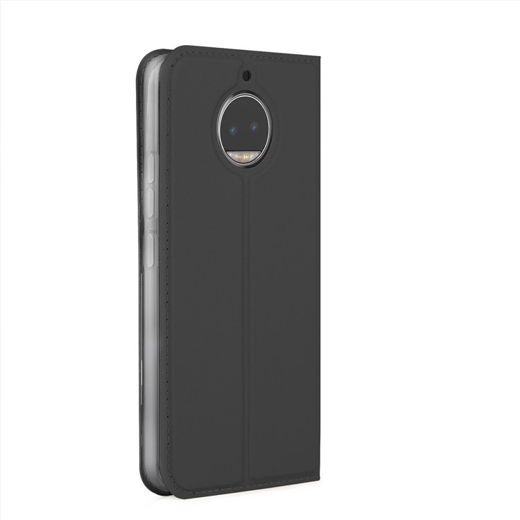 Card Holder Flip PU Leather Stand Case Cover for Motorola Moto G5S Plus - Black-5