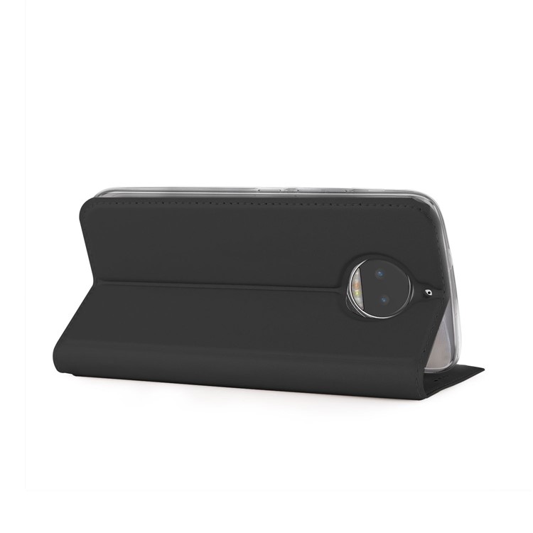 Card Holder Flip PU Leather Stand Case Cover for Motorola Moto G5S Plus - Black-7