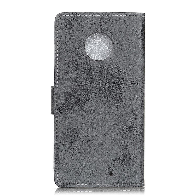 Vintage Style Wallet Stand Leather Mobile Case for Motorola Motorola Moto X4 - Grey-3