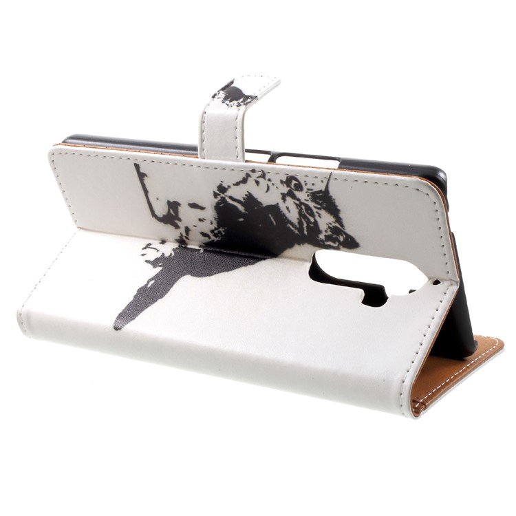 Pattern Printing Wallet Leather Stand Case for Lenovo K8 Note - Cat-4