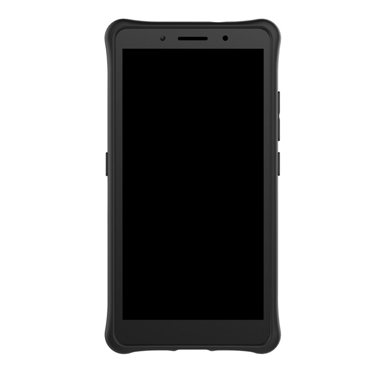 Armor Kickstand PC + TPU Hybrid Phone Case for Lenovo K8 Plus - Black-2