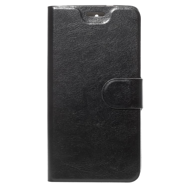 Crazy Horse PU Leather Wallet Cell Phone Case for Lenovo K8 Plus - Black-2
