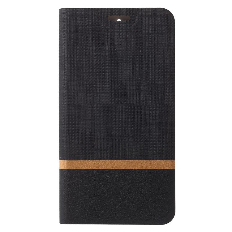 Cross Pattern Leather Card Holder Phone Shell for Lenovo K8 Plus - Black-1