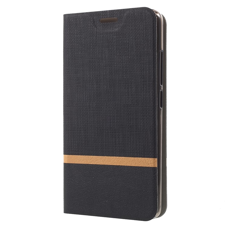 Cross Pattern Leather Card Holder Phone Shell for Lenovo K8 Plus - Black-2