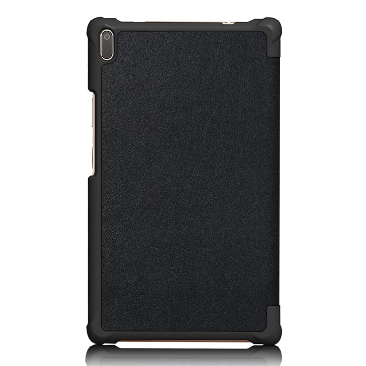 Tri-fold Stand Flip Leather Case for Lenovo Xiaoxin 8.0 TB-8804F - Black-3