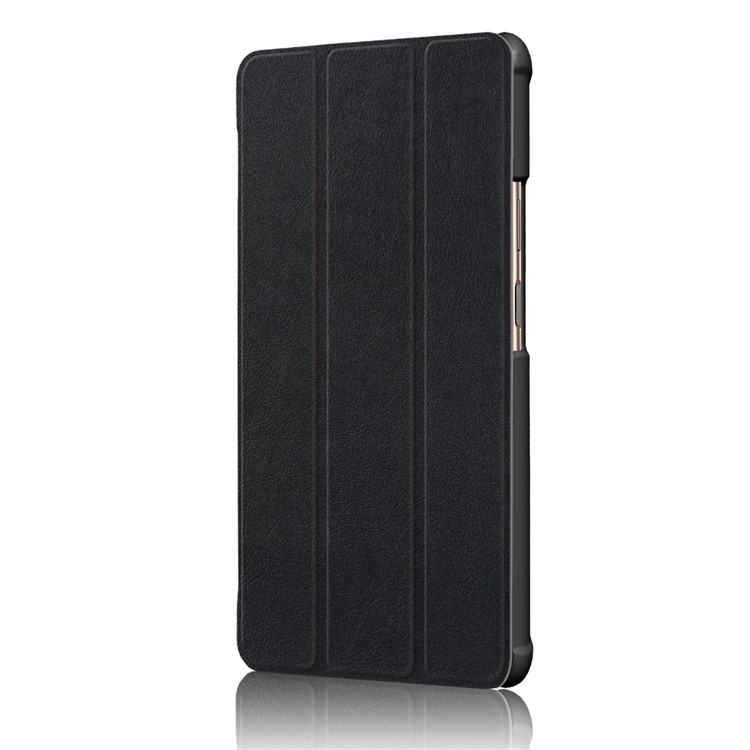 Tri-fold Stand Flip Leather Case for Lenovo Xiaoxin 8.0 TB-8804F - Black-4