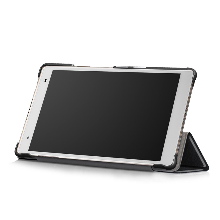 Tri-fold Stand Flip Leather Case for Lenovo Xiaoxin 8.0 TB-8804F - Black-6