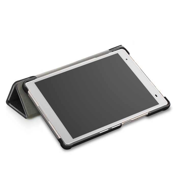 Tri-fold Stand Flip Leather Case for Lenovo Xiaoxin 8.0 TB-8804F - Black-7