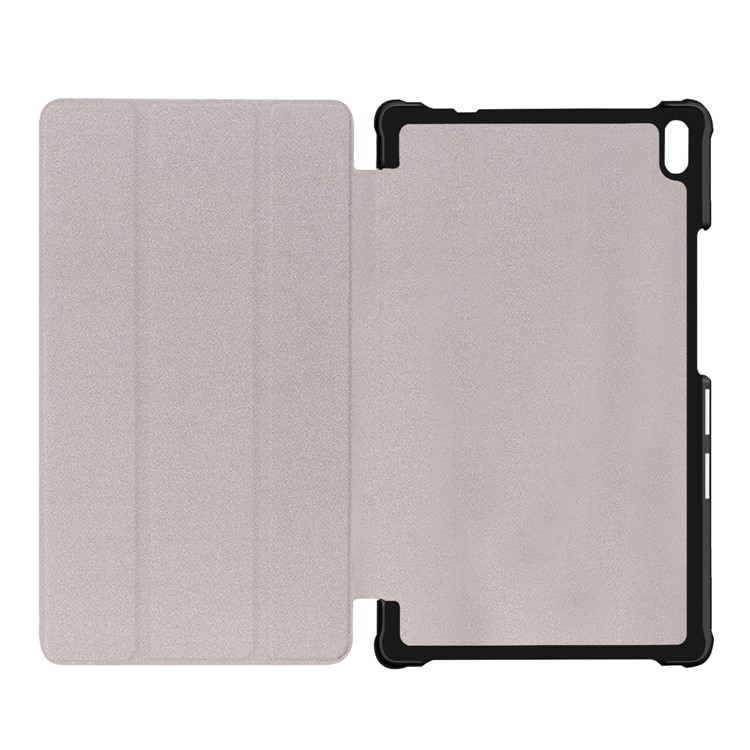 Tri-fold Stand Flip Leather Case for Lenovo Xiaoxin 8.0 TB-8804F - Black-8