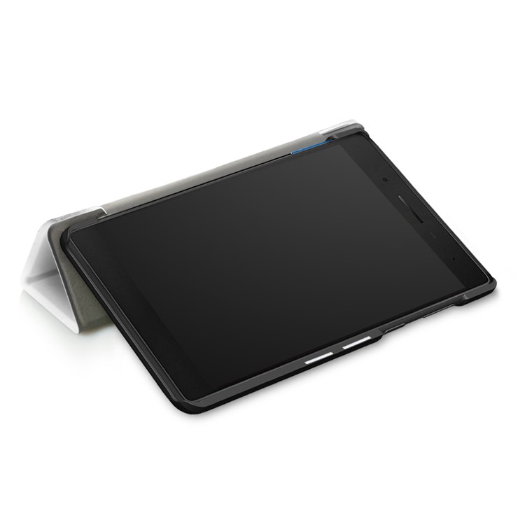 Pattern Printing Leather Tri-fold Stand Case for Lenovo Tab 7 Essential (TB-7304F/X) - Marble Pattern-7