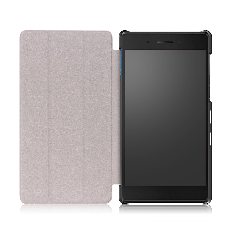 Pattern Printing Leather Tri-fold Stand Case for Lenovo Tab 7 Essential (TB-7304F/X) - Marble Pattern-9