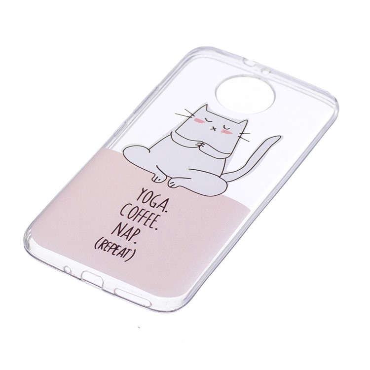 Pattern Printing Soft TPU Gel Cover for Motorola Moto G5S - Cartoon and English Characters-2