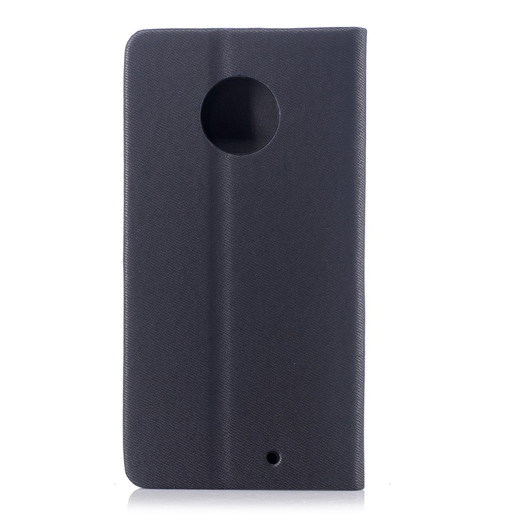 For Motorola Moto X4/X (4th gen.) Contrast Color Leather Card Slot Phone Protective Case with Stand - Black-2