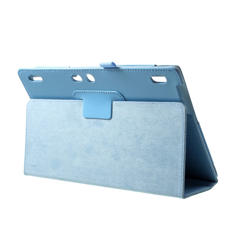 Protective Leather Tablet Case with Stand for Lenovo Tab 3 10 Plus TB3-X70F - Baby Blue-4