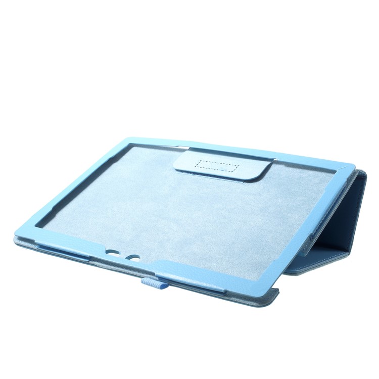 Protective Leather Tablet Case with Stand for Lenovo Tab 3 10 Plus TB3-X70F - Baby Blue-5