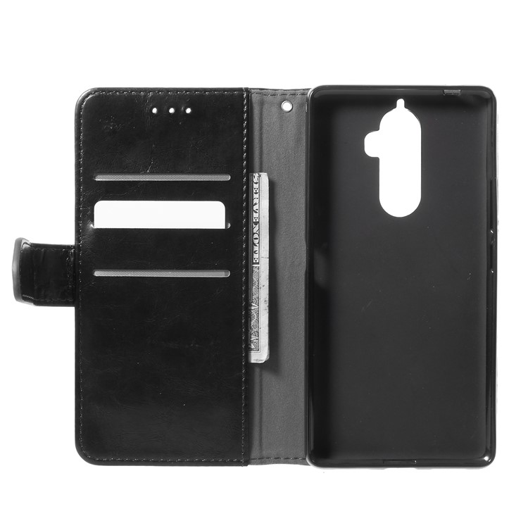 K'TRY Geometric Splicing Series Wallet Leather Stand Case for Lenovo K8 Note - Black-6