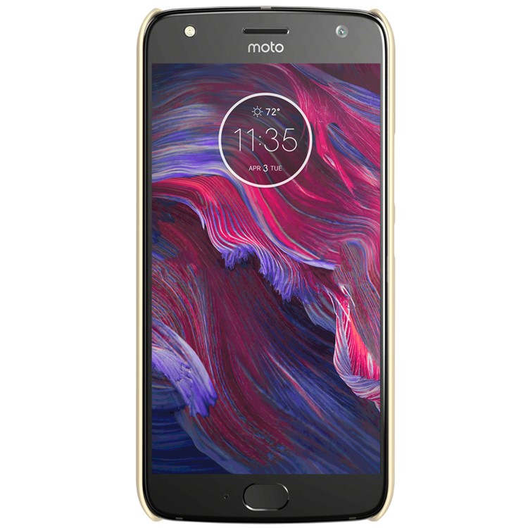 NILLKIN Super Frosted Shield PC Mobile Shell + Screen Film for Motorola Moto X4 / Moto X (4th gen.) - Gold-2