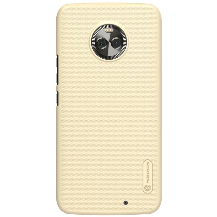 NILLKIN Super Frosted Shield PC Mobile Shell + Screen Film for Motorola Moto X4 / Moto X (4th gen.) - Gold-3
