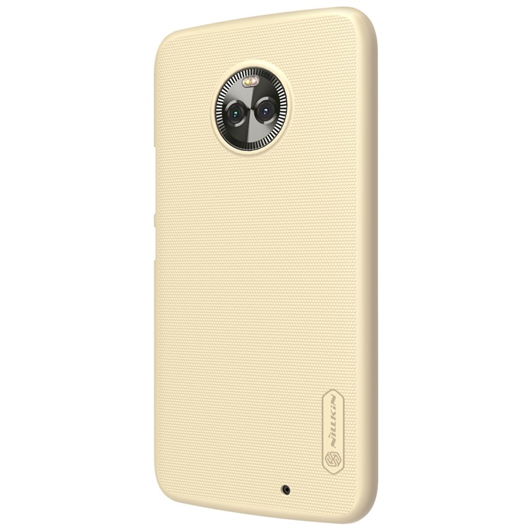NILLKIN Super Frosted Shield PC Mobile Shell + Screen Film for Motorola Moto X4 / Moto X (4th gen.) - Gold-4