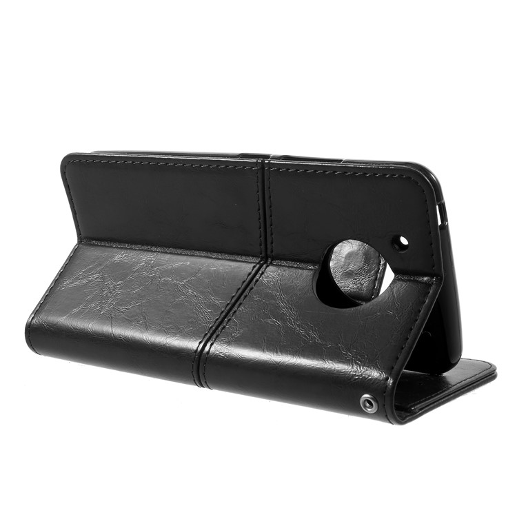 K'TRY Geometric Splicing Series for Motorola Moto G5 Leather Wallet Mobile Case - Black-5