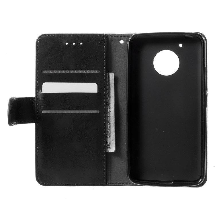 K'TRY Geometric Splicing Series for Motorola Moto G5 Leather Wallet Mobile Case - Black-6