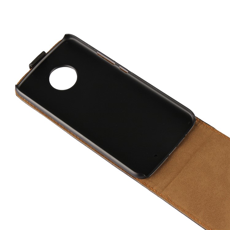 Vertical Flip Genuine Split Leather Cover Case for Motorola Moto X4 / X (4th gen.)-12