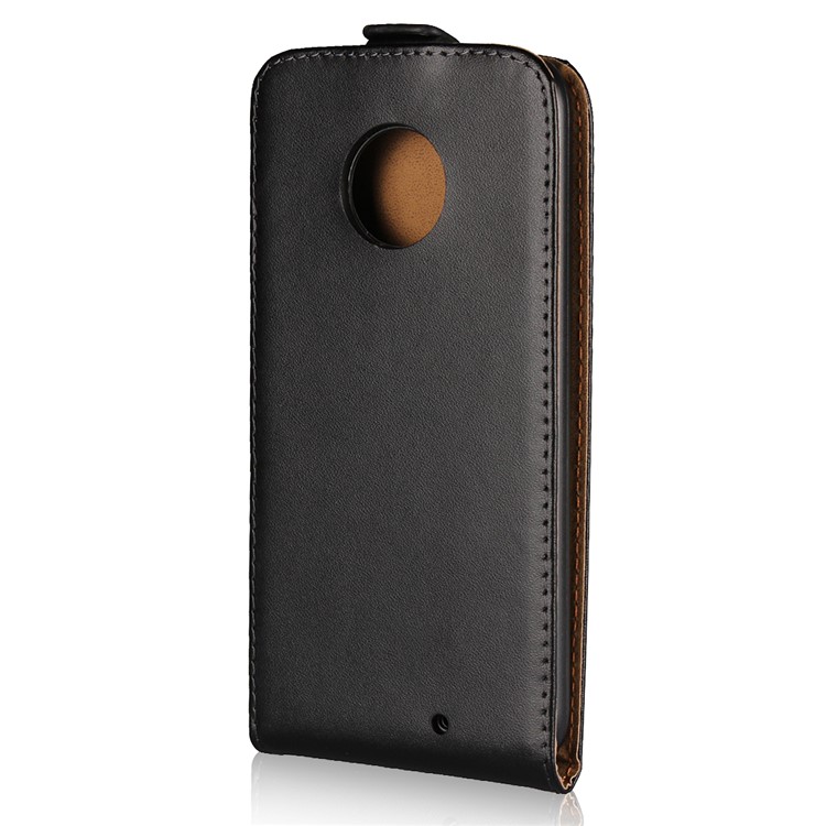 Vertical Flip Genuine Split Leather Cover Case for Motorola Moto X4 / X (4th gen.)-3