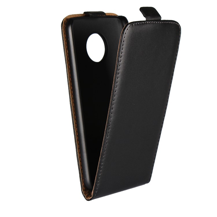 Vertical Flip Genuine Split Leather Cover Case for Motorola Moto X4 / X (4th gen.)-4