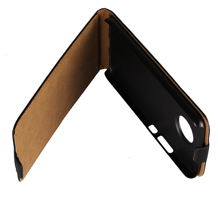 Vertical Flip Genuine Split Leather Cover Case for Motorola Moto X4 / X (4th gen.)-5