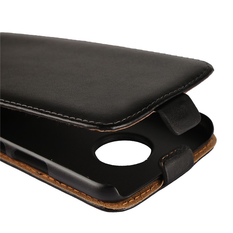 Vertical Flip Genuine Split Leather Cover Case for Motorola Moto X4 / X (4th gen.)-8