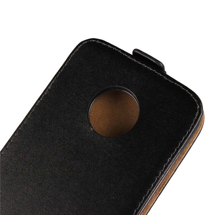 Vertical Flip Genuine Split Leather Cover Case for Motorola Moto X4 / X (4th gen.)-9