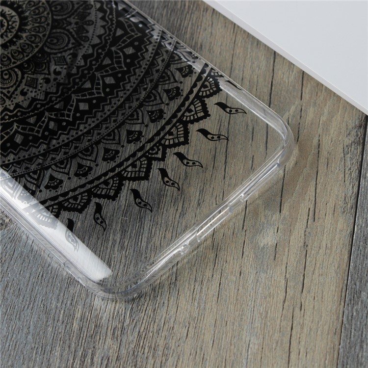 For Motorola Moto G5S Mandala Pattern PC Back + TPU Edge Mobile Case - Black-6