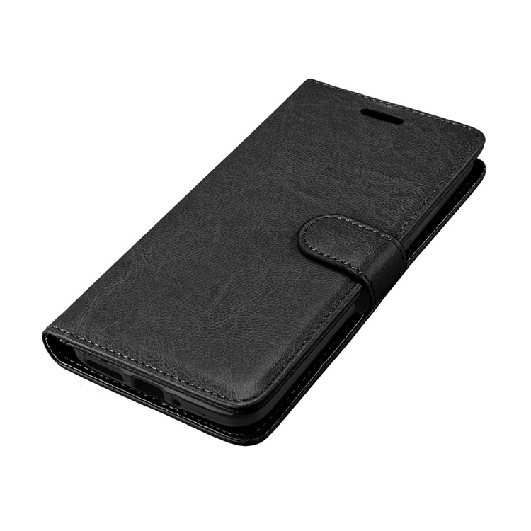 Crazy Horse PU Leather 3 Card Slots Cellphone Casing for Motorola Moto G5S - Black-11