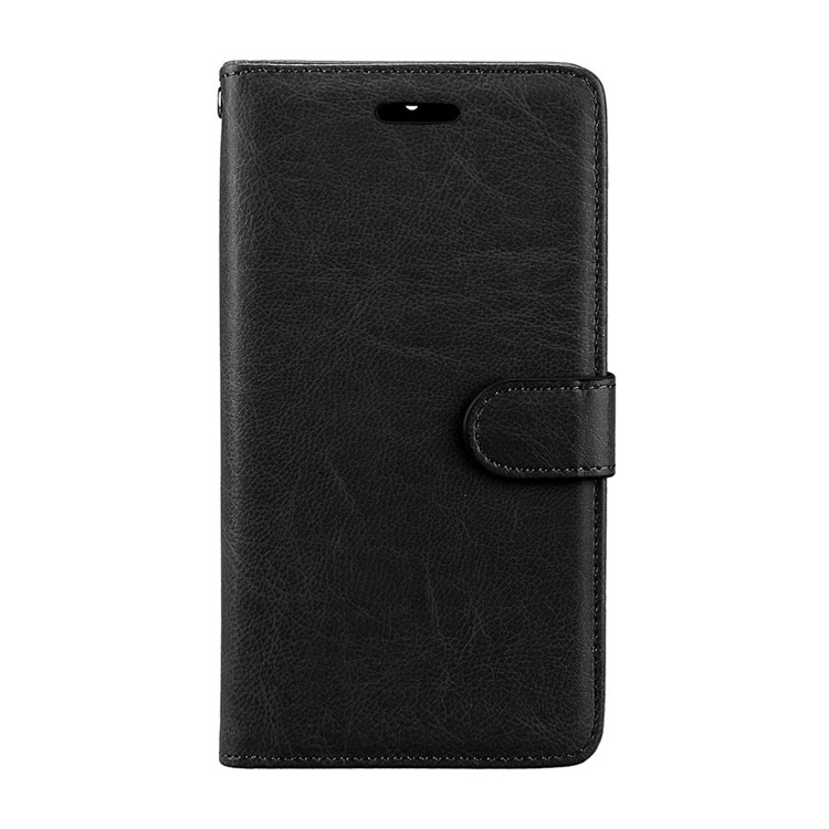 Crazy Horse PU Leather 3 Card Slots Cellphone Casing for Motorola Moto G5S - Black-4