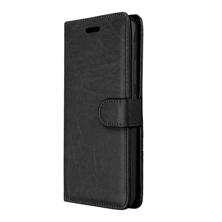 Crazy Horse PU Leather 3 Card Slots Cellphone Casing for Motorola Moto G5S - Black-7