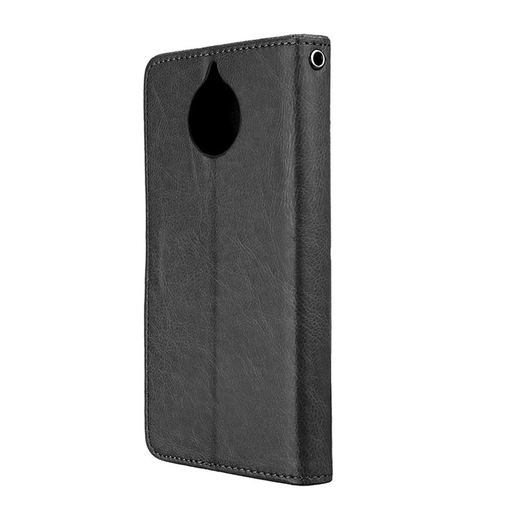 Crazy Horse PU Leather 3 Card Slots Cellphone Casing for Motorola Moto G5S - Black-8