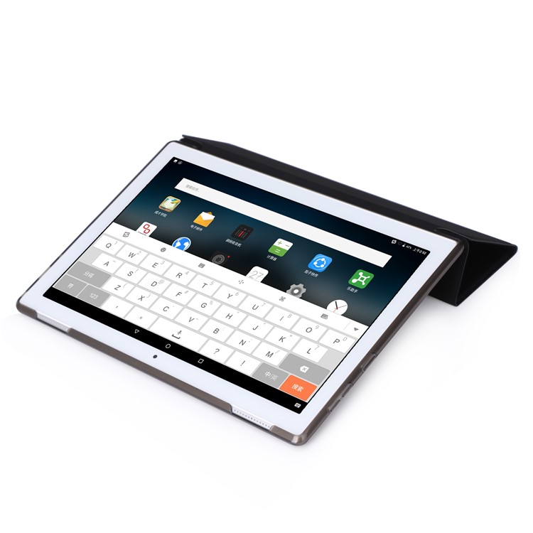 PU Leather Tri-fold Stand Tablet Case for Lenovo Tab 4 10 (TB-X304F/N) - Black-5