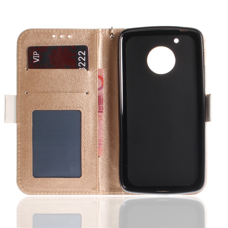 Butterfly Pattern Leather Wallet Case for Motorola Moto G5 - White-10