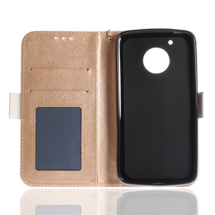 Butterfly Pattern Leather Wallet Case for Motorola Moto G5 - White-11