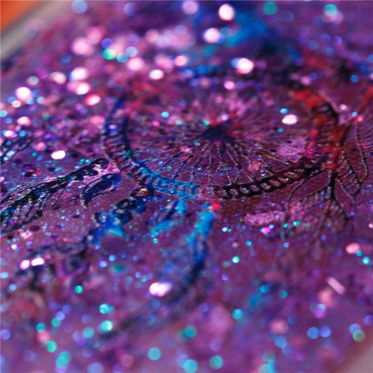Liquid Glitter Powder Quicksand Shockproof TPU Case for Motorola Moto E4 EU Version - Dream Catcher-6