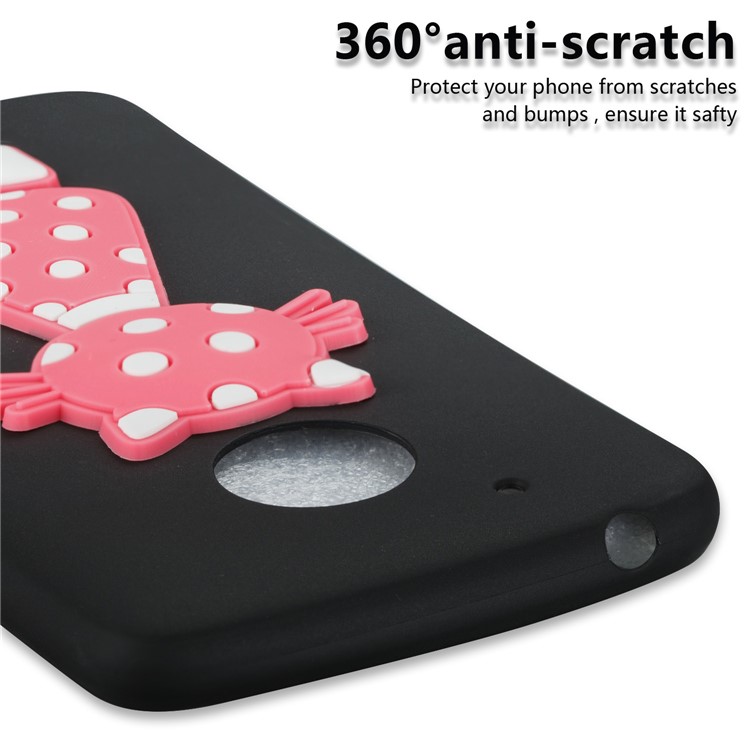 Adorable 3D Cat Pattern TPU Case for Motorola Moto G5 - Black-3